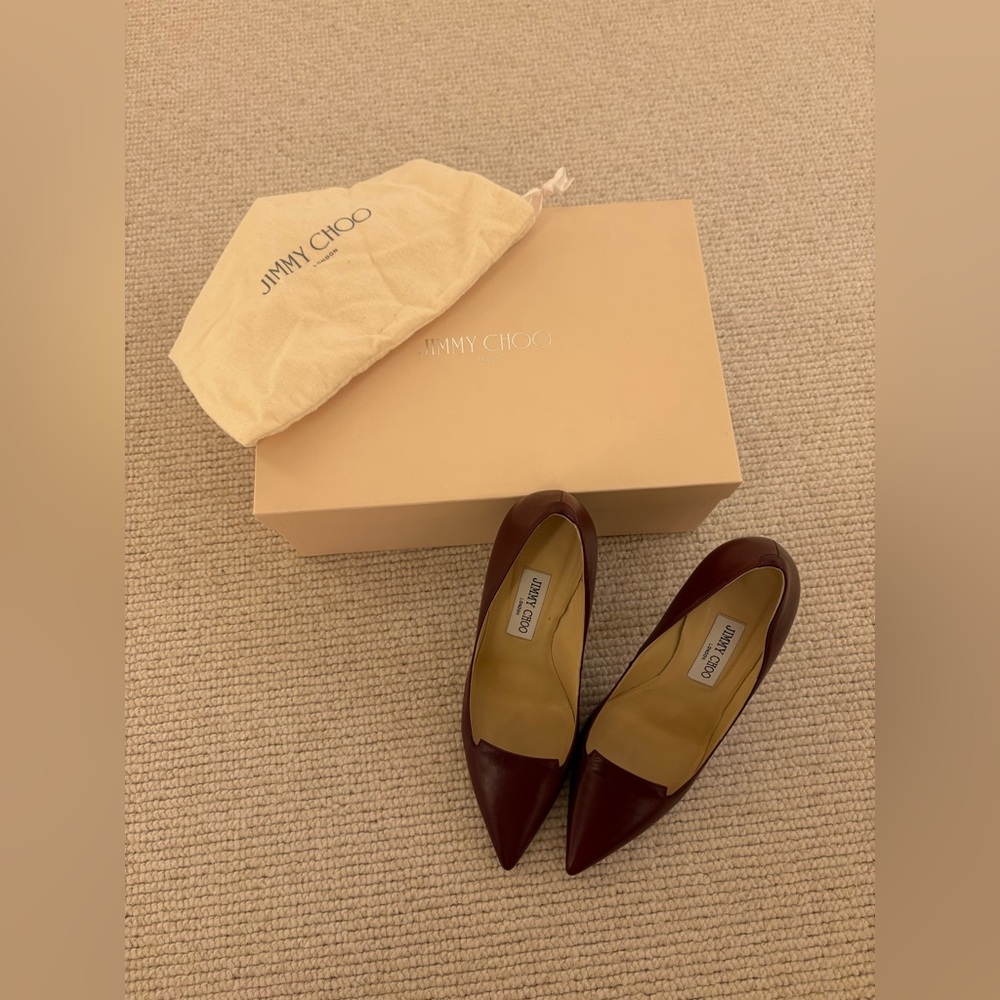 Jimmy Choo burgundy heels size 38